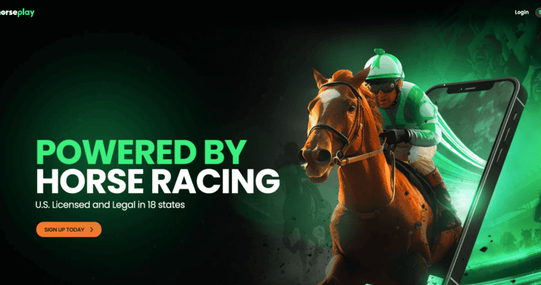 Horseplay Casino sign-up page