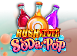 Logo for Rush Fever Soda Pop, an online slot from Ruby Play.