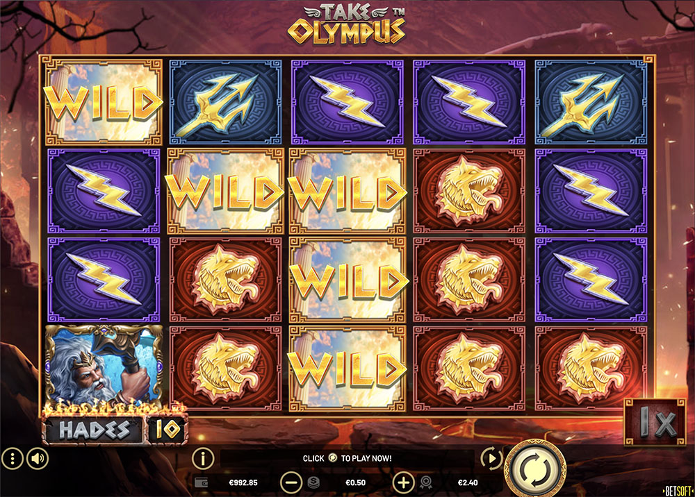 Take Olympus Slot Gameplay Screenshot