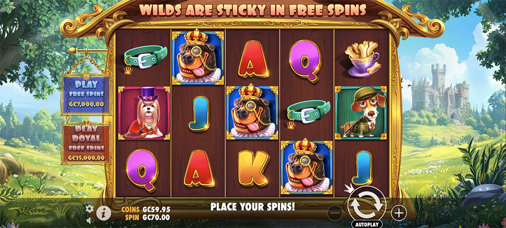 Dog House Royla Hunt Slot Gameplay Screenshot