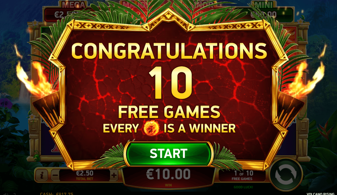 Volcano Rising Slot Landing Gameplay Journey