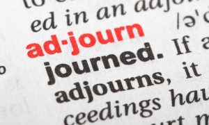 adjourn dictionary entry