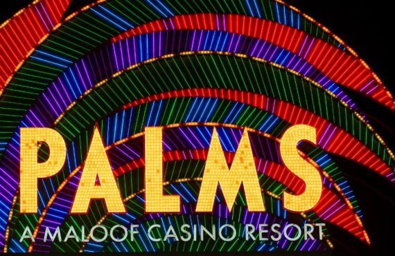 the sign at the palms casino resort in las vegas
