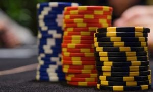 poker chip stacks