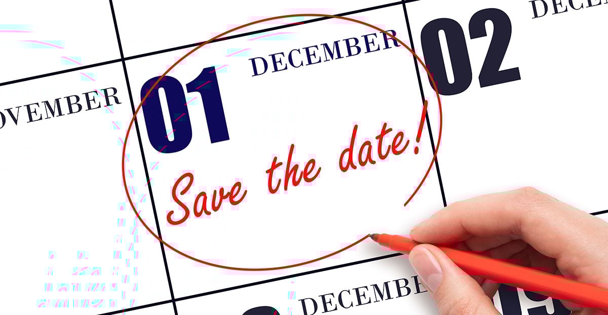 December First Save the Date