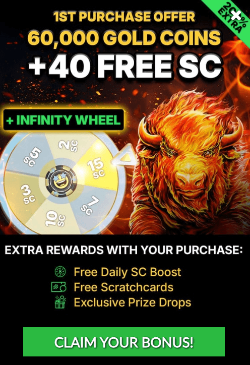 Spinfinite First Purchase Bonus