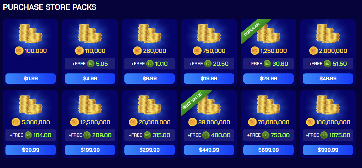 Spotzino Casino Purchase Options