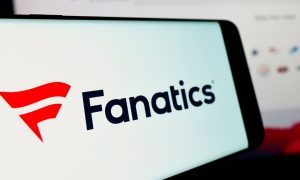 the fanatics logo on a mobile phone