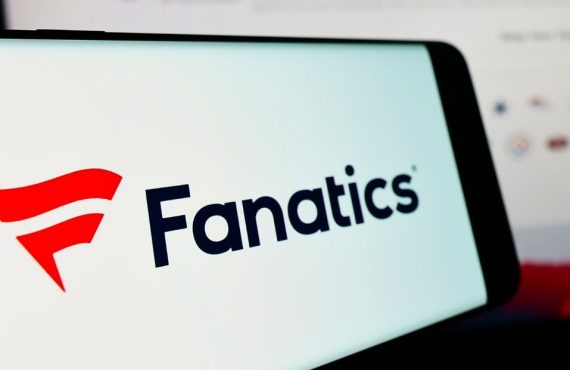 the fanatics logo on a mobile phone