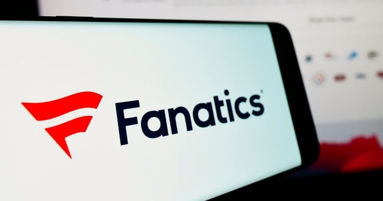 the fanatics logo on a mobile phone