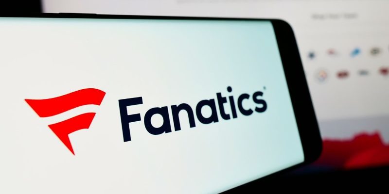the fanatics logo on a mobile phone