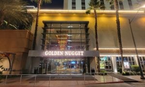 golden nugget marquee above entrance