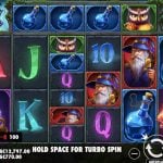 Screenshot of Power of Merlin online slot.