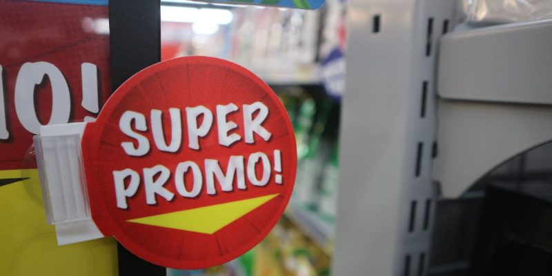 a super promo logo on a door