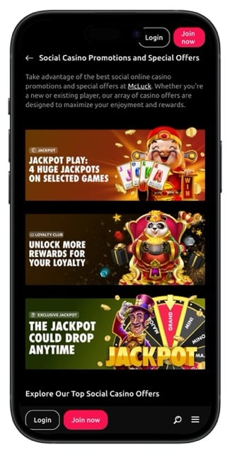 McLuck Casino promotions