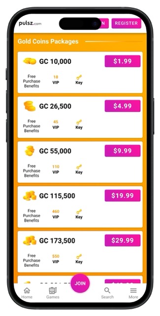 Pulsz Casino app store