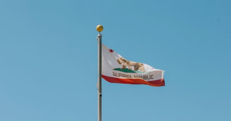 A picture of the California flag