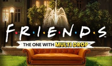 Logo for Friends "The One with Multidrop," an online slot from Light & Wonder