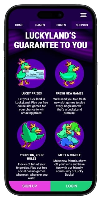 LuckyLand Casino guarantee