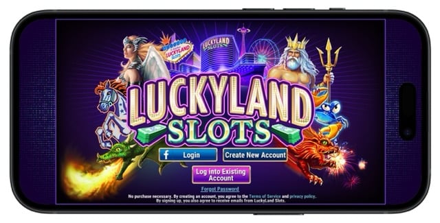 LuckyLand Slots logo page