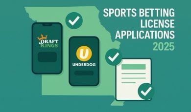 DraftKings and Underdog Fantasy are among five applicants for Missouri’s sports betting licenses. Learn who else is applying and what comes next for the Show Me State.