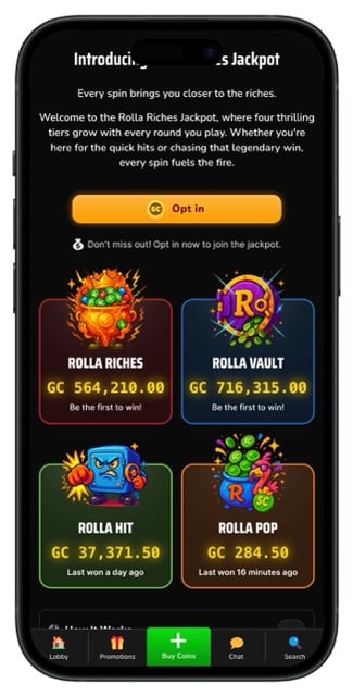 Rolla Casino Jackpot