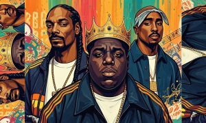 AI Generated Image of Snoop Dogg, Notorious BIG and Tupac