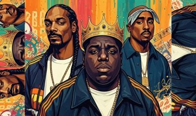 AI Generated Image of Snoop Dogg, Notorious BIG and Tupac