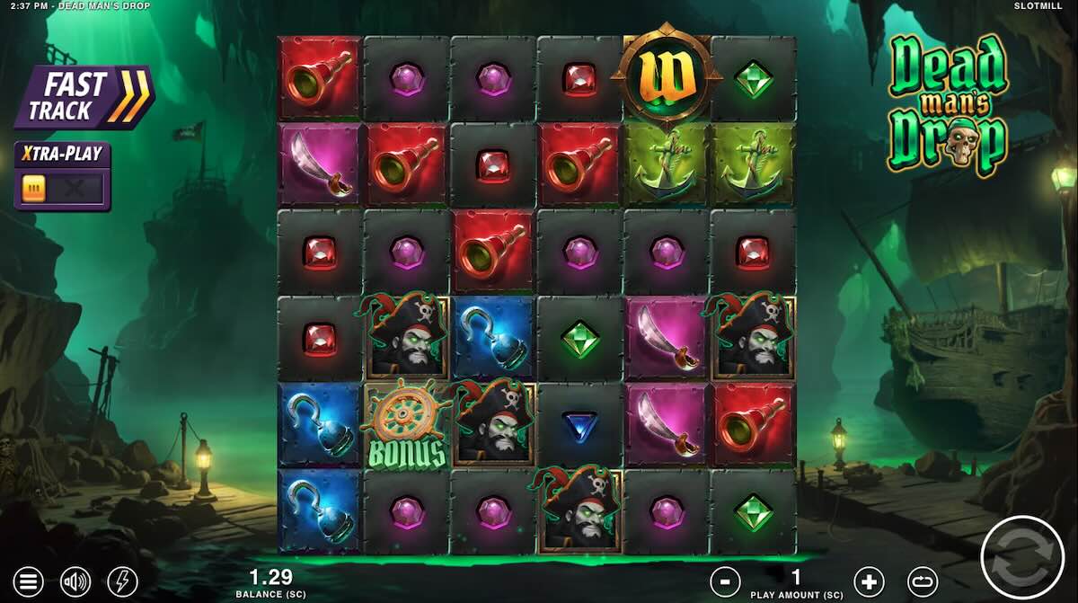 Dead Man's Drop 6x6 slot reels