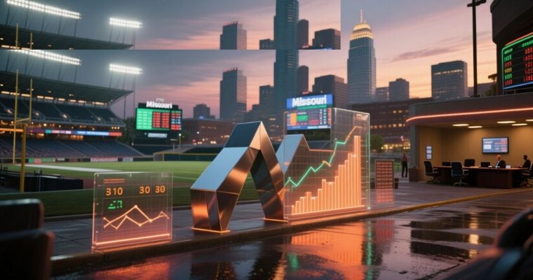 Missouri City Scape with Football Field Background to Electronic Stats