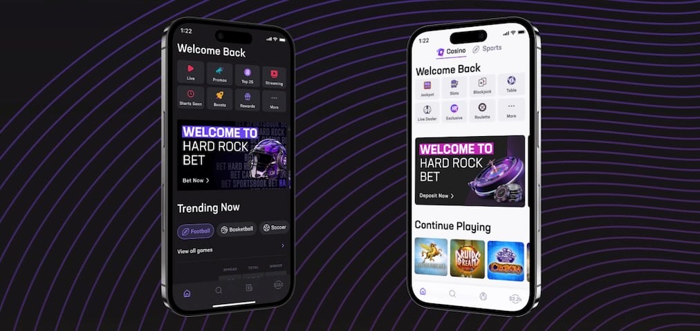 Hard Rock Bet app as seen on iPhone