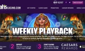 Harrah's Online Casino sign-up page