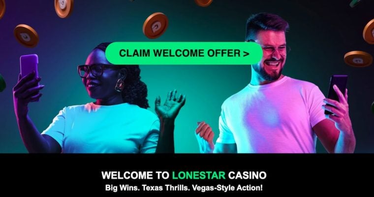 Example of a sweeps no-deposit bonus at LoneStar Casino