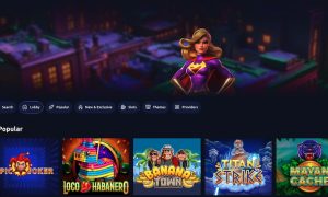 Lucky Stake casino home screen