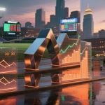 Missouri City Scape with Football Field Background to Electronic Stats