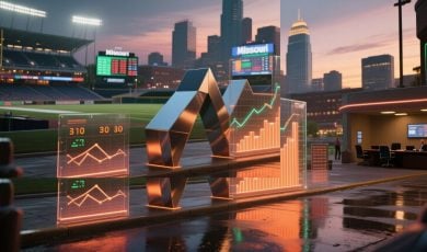 Missouri City Scape with Football Field Background to Electronic Stats