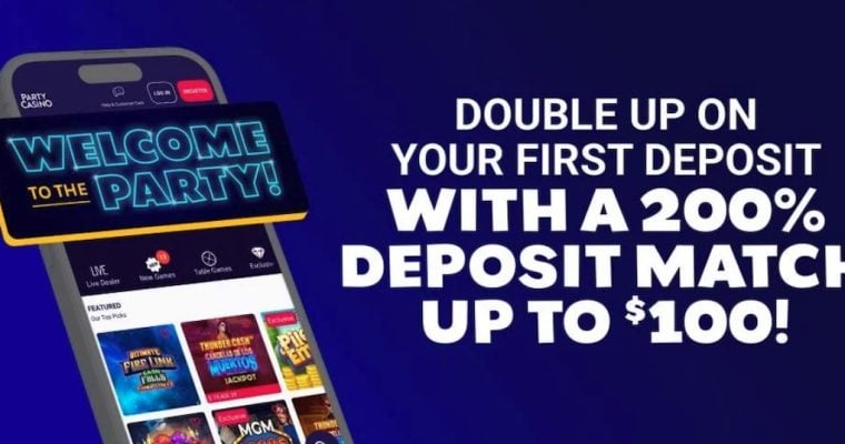 Party Casino NJ 200% deposit match