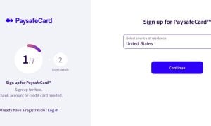 PaysafeCard sign-up page (featured)