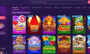 PlayFame Social Casino Main Lobby on Desktop