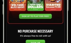 Rolla Casino on iPhone screen