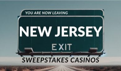 Sweepstakes Casinos Exit New Jersey Green Road Sign
