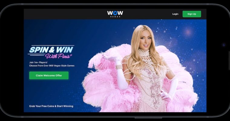 WOW vegas branding with Paris Hilton