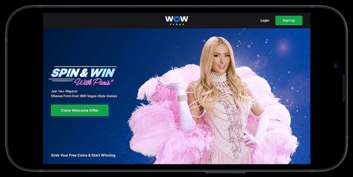 WOW vegas branding with Paris Hilton
