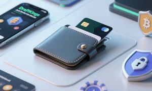 Cell Phone Displaying DraftKings iGaming Platform Sits Next To a Wallet With Credit Card Peeking Out