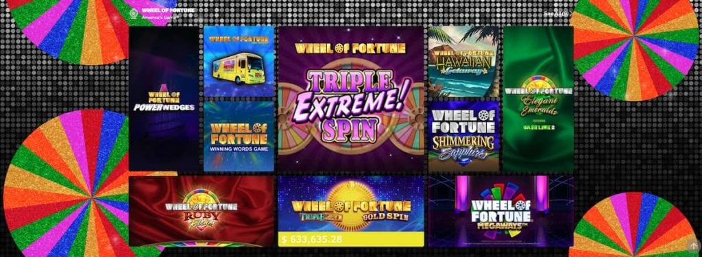 Wheel of Fortune Casino NJ slot collection