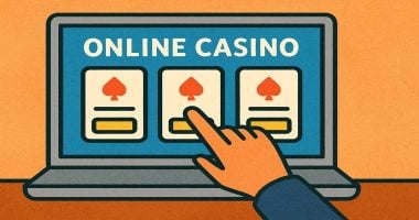 Illustration of picking an online casino to sign up