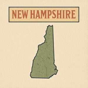 Illustration of New Hampshire for possible online casino presence