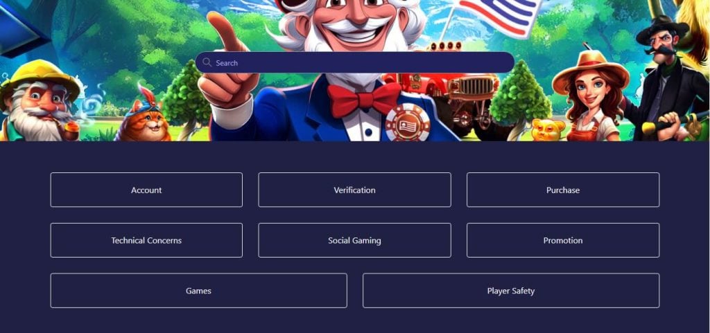 ACE Social Casino FAQ section