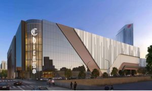 Project Rendering of Exterior of Bally's Downtown Chicago Casino