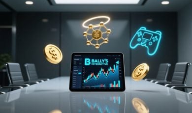 Conference Table With Ipad Displaying Bally's Interactive